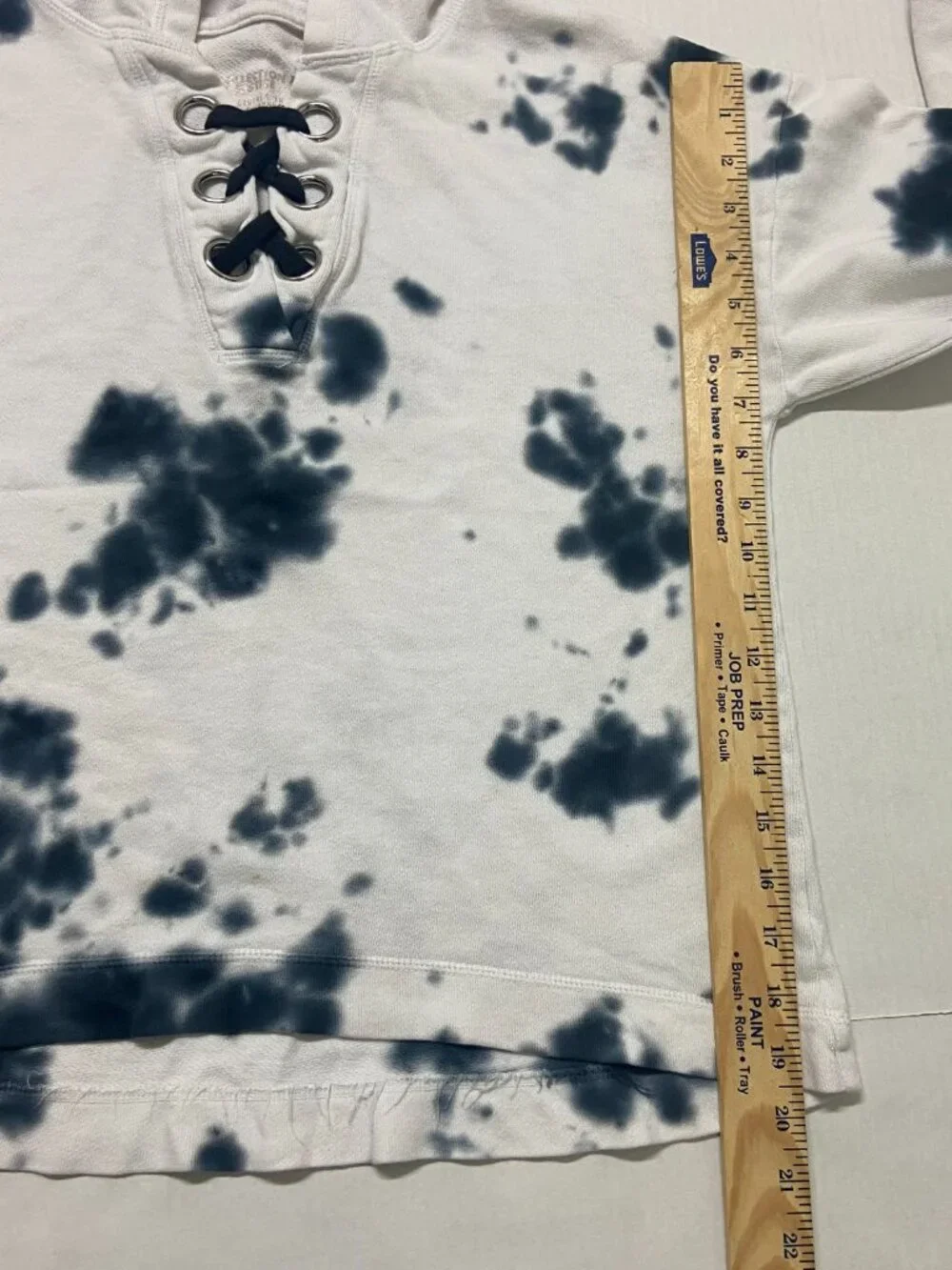 Justice Girls Black White Tie Dye Hoodie Sweatshirt Pullover Size 14